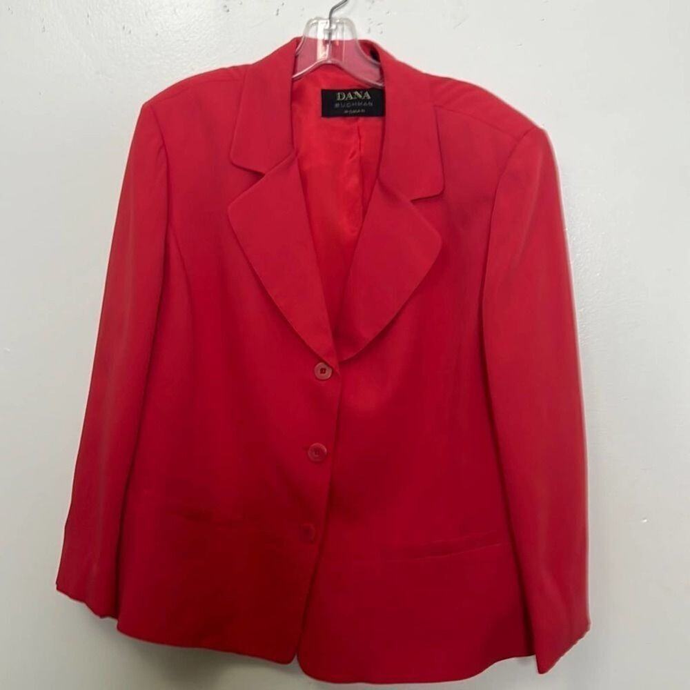 DANA BUCHMAN WOMAN SILK BLEND BLAZER‎  SIZE 14